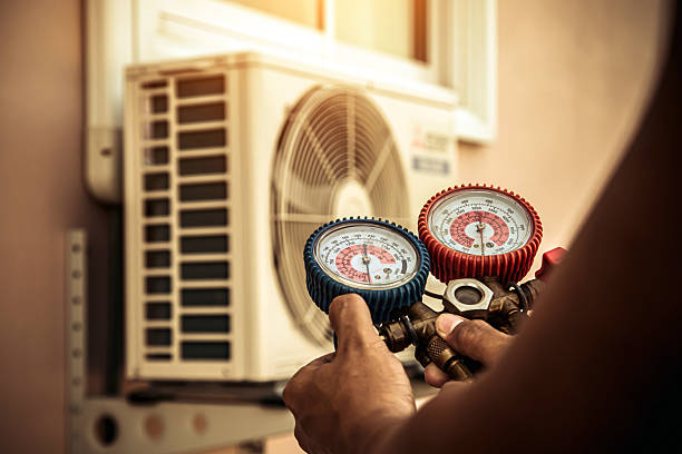 Professional Hvac technician working in Silver Lake, NC